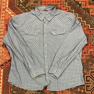 Men's Blue Checkered Shirt
